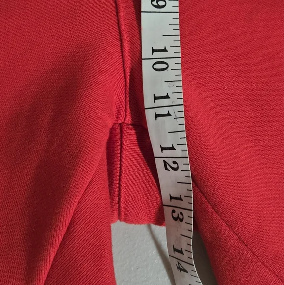 Adidas Big Trefoil Red White Jogger Sweatpants Size M - Picture 12 of 13